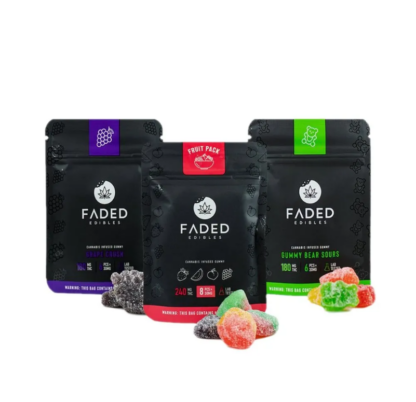 Faded Edibles 180 MG- Assorted Flavours